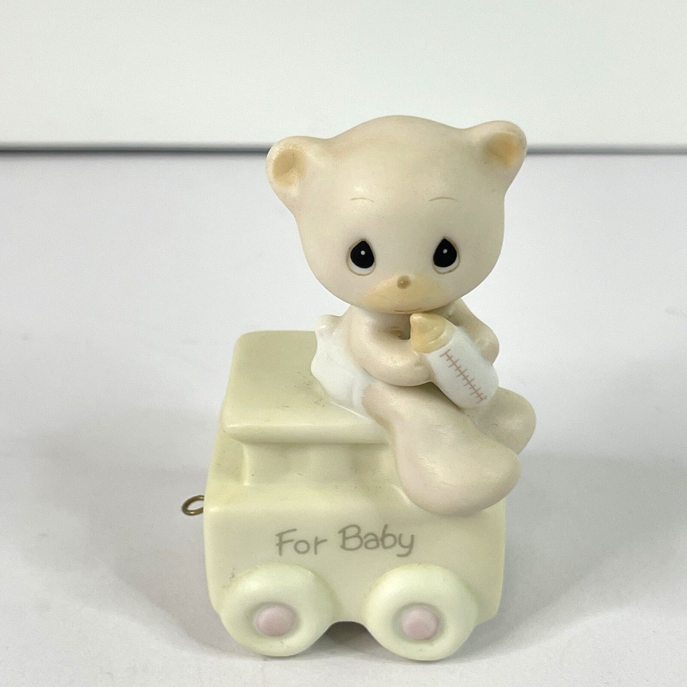 Precious Moments Birthday Train 1985 For Baby May Your Birthday Be Warm #15938